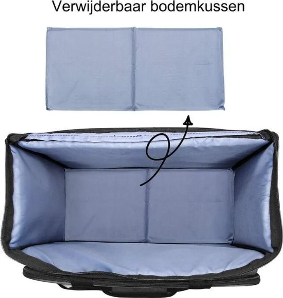 Sac machine à coudre avec roulettes et coussin de protection amovible - 4