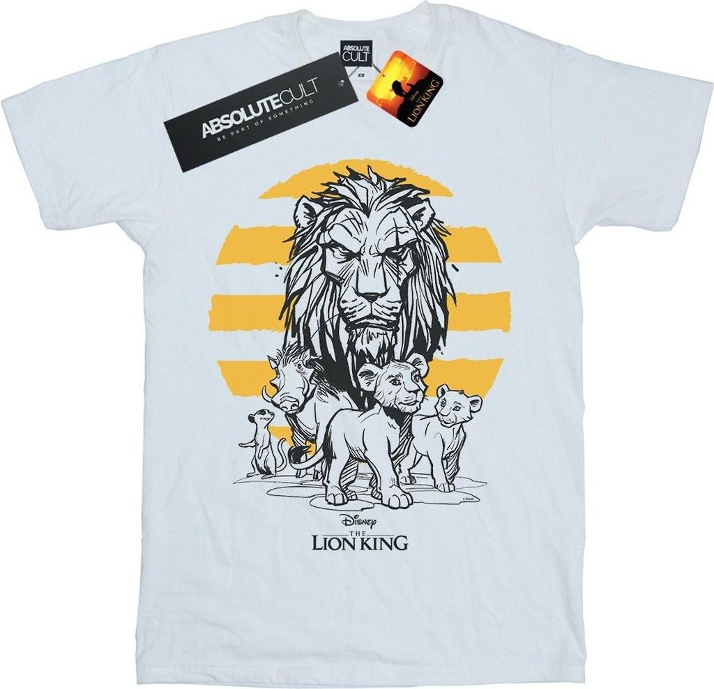 Disney - "The Lion King" T-Shirt für Herren BI32531 (L) (Weiß)