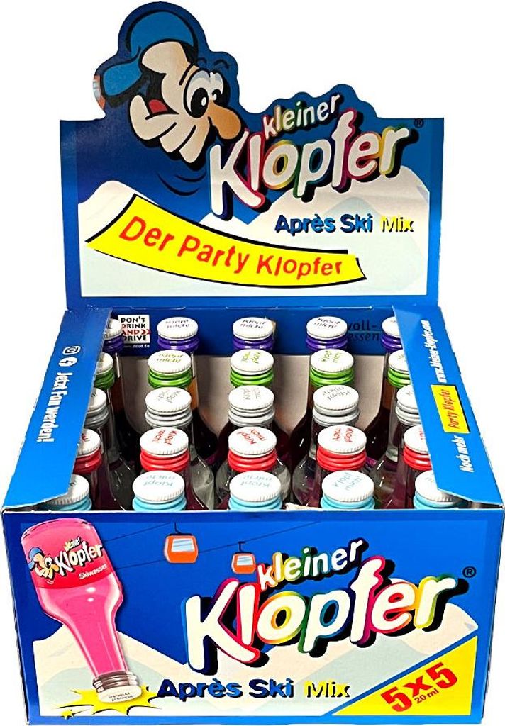 Kleiner Klopfer Après Ski Mix, 15-18% Vol. 25x 0,02 l Produktbild 