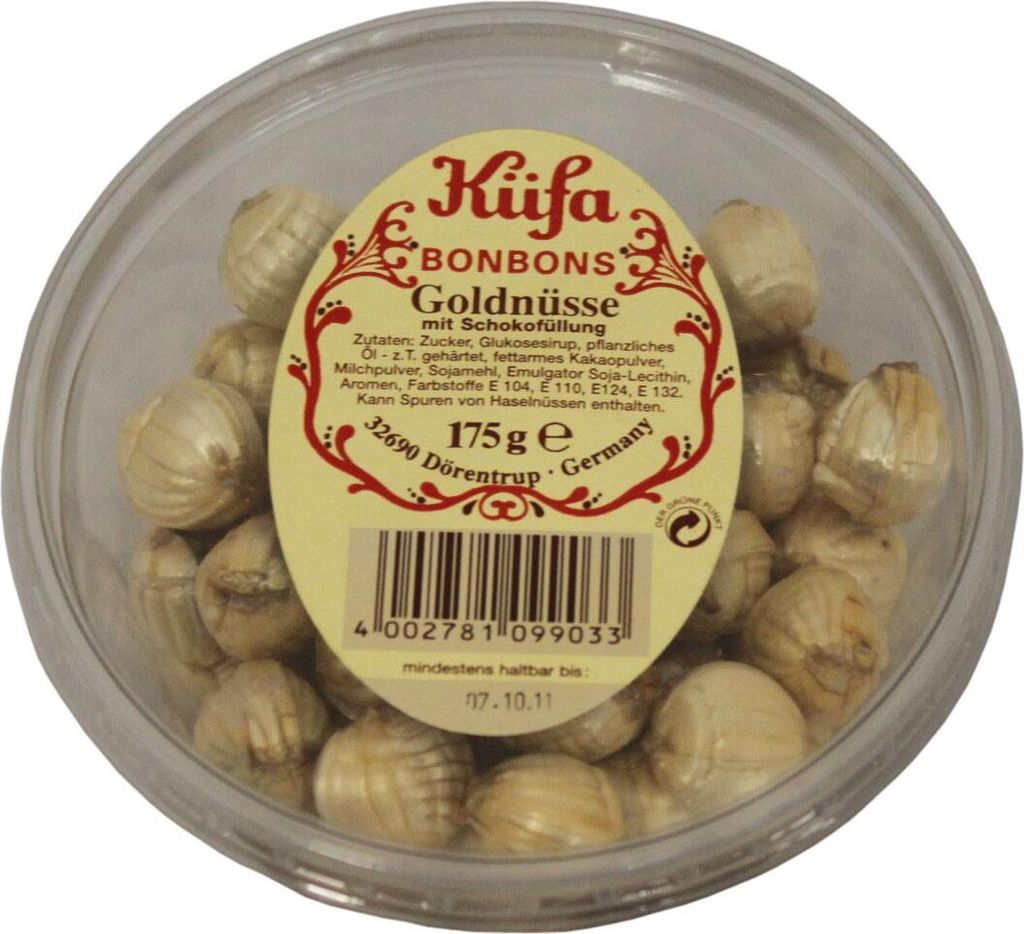 Bonbons caramel aux noix dorées Küfa fourrés à la crème au Image du produit 