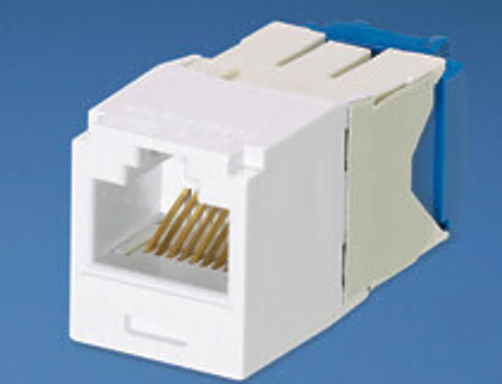 Prise RJ45 Cat6a Panduit UTP TG-MiniJack Blanc pour Réseau Ethernet 10G