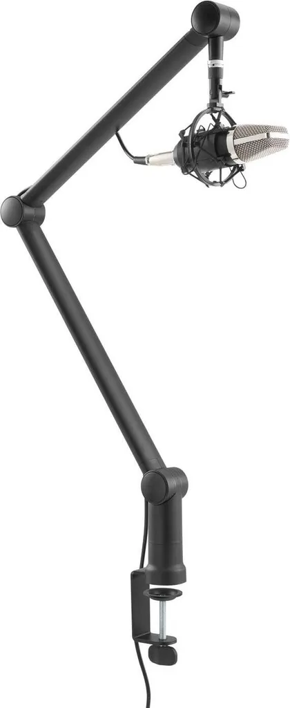 Support de microphone professionnel pivotant pour bureau et podcast
