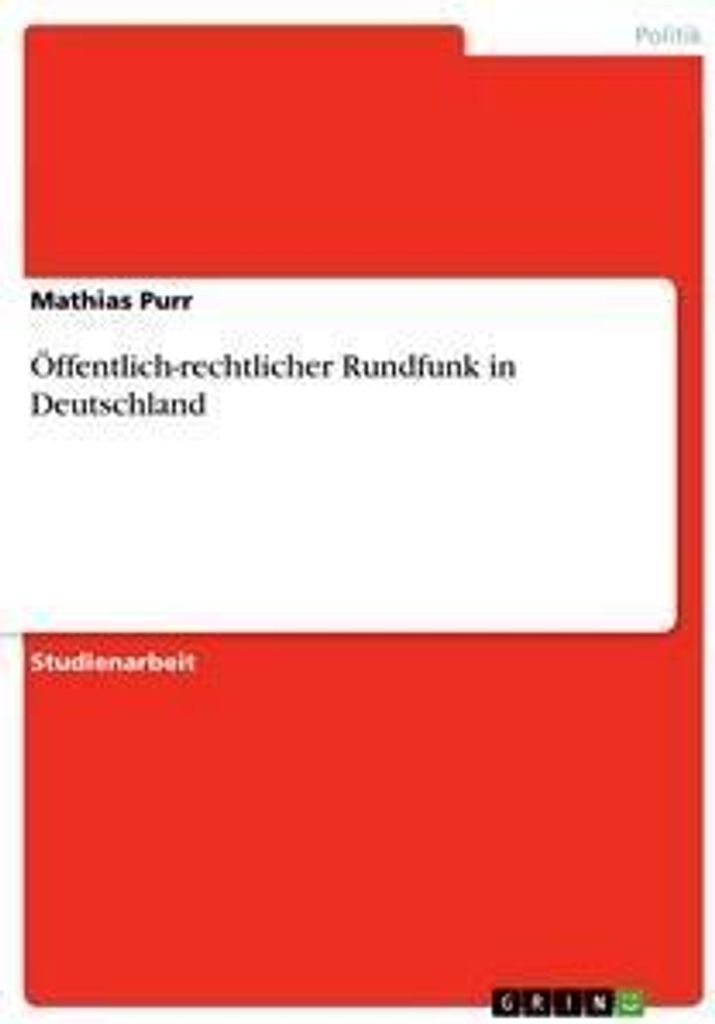 Öffentlich-rechtlicher Rundfunk in Deutschland