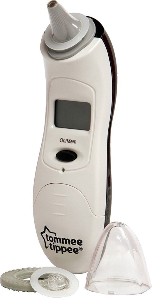 Tommee Tippee Digital EAR Thermometer 42302071 Infrarot-Fieberthermometer, Ohrmessung, Speicherfunktion