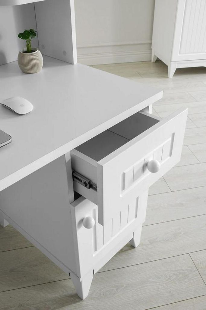 Schreibtisch Stauraum Regale Modernes Design Arbeiten Homeoffice Stilvoll Möbel