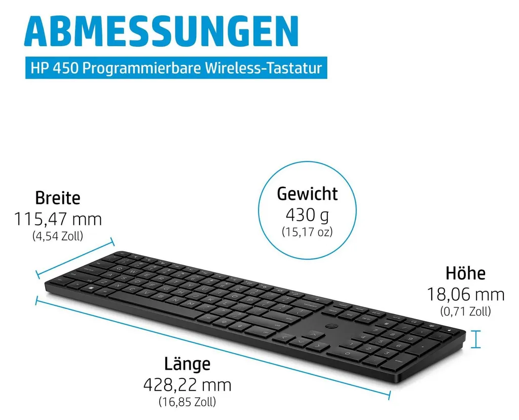 Clavier HP 450 pour Bureautique - Format 100% Confort et Programmation - 14