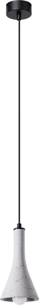 Suspension Compacte Grise E14 - Éclairage Design pour Petits Espaces