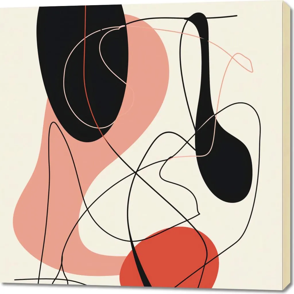 Quadro Moderno 100x100 Vibrazioni Astrazione | Tela Canvas Alta Qualità