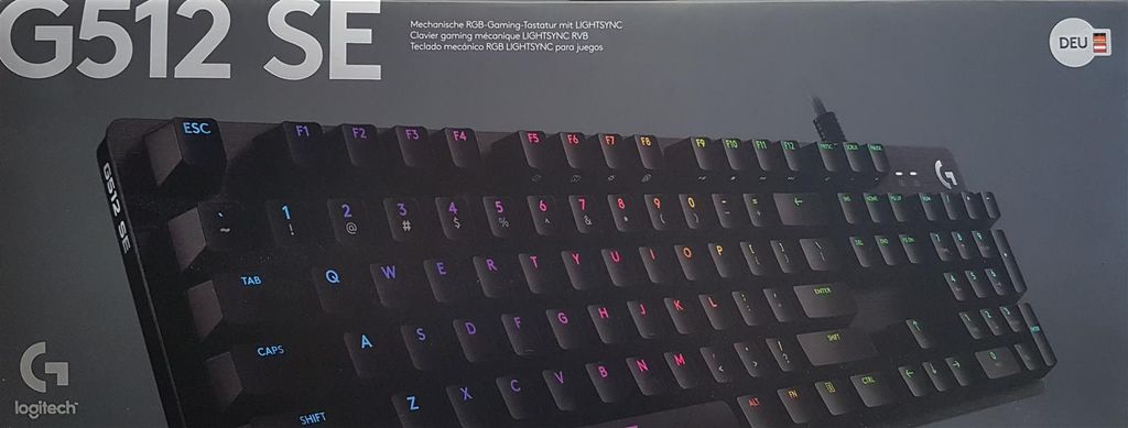 mit RGB Tastenbeleuchtung und Clicky Tasten-Switches Carbon Logitech G513 mechanische Gaming-Tastatur - Qwertz deutsches Tastaturlayout 