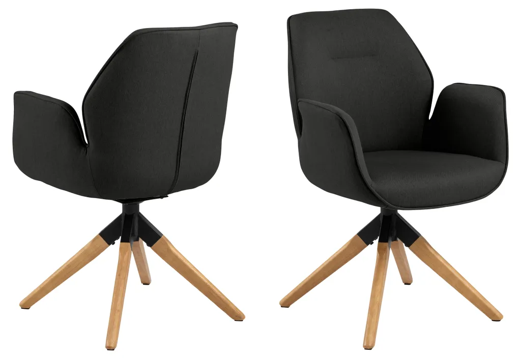 Chaise avec fonction AURA - Fauteuil de bureau ergonomique pivotant noir