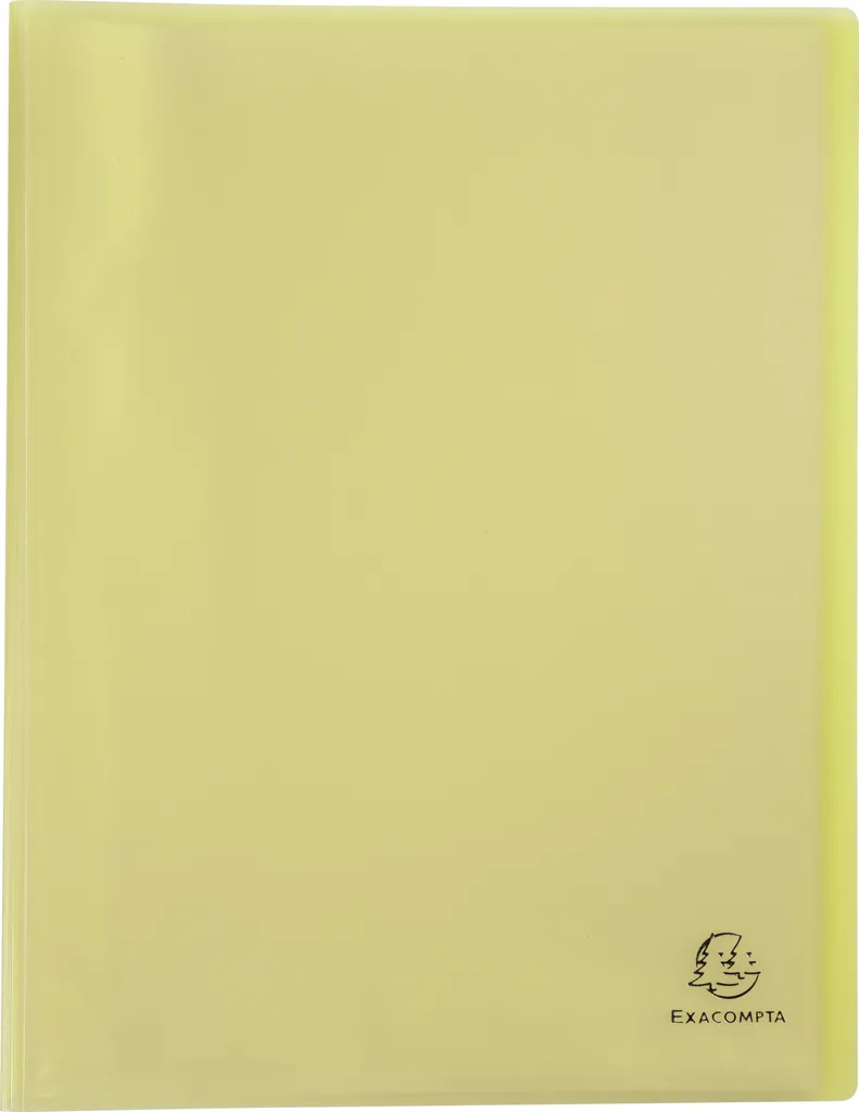 Porte-vues A4 Pastel Jaune Exacompta 80 Vues en PP Souple - Lot de 10