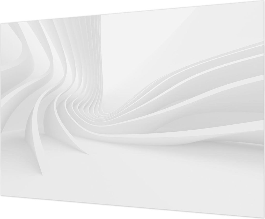 Wandtapete - Dekorative Tapete für Wohnzimmer - Tapetenfolie für Wanddekoration - 312x219 cm - Wellenlinien