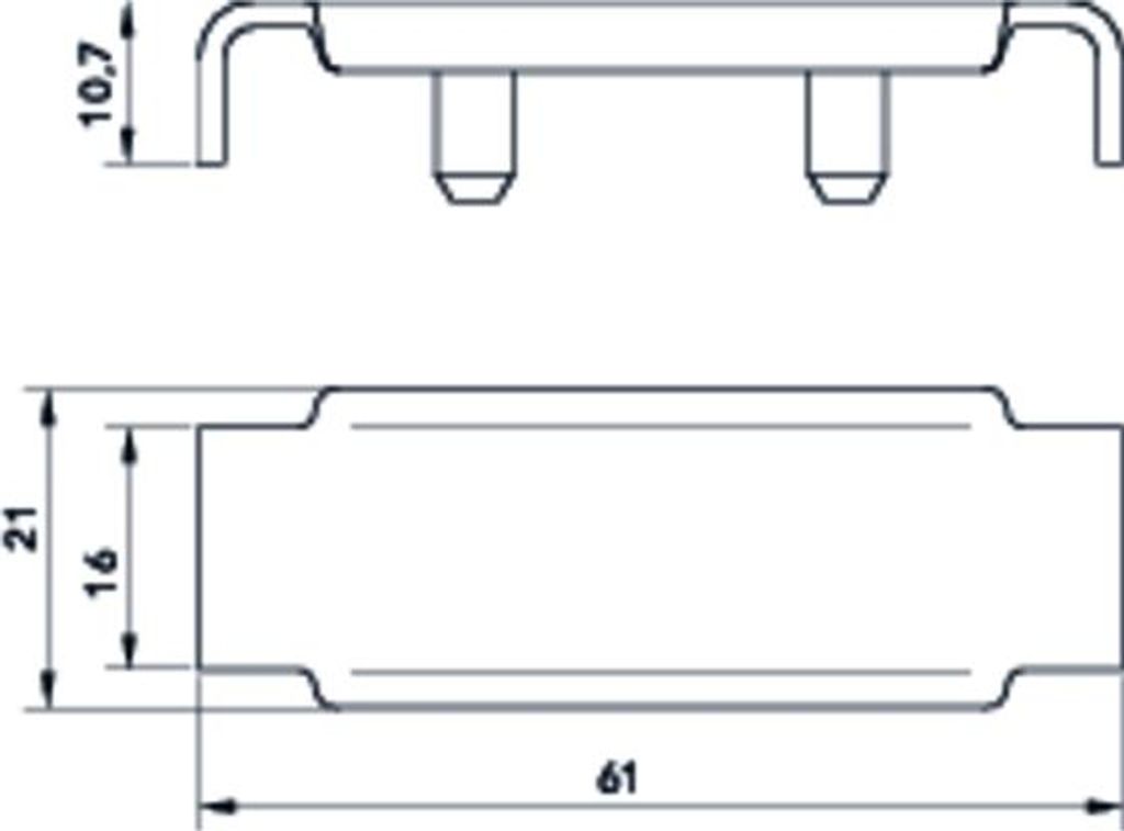 COSMO Dekorclip für HK Typ 11 verkehrs- weiss RAL9016 (=2 Stück)