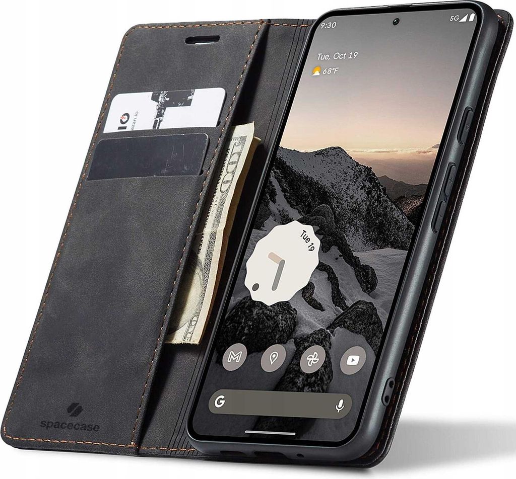 Spacecase Geldbörse Google Pixel 9/9 Pro schwarz