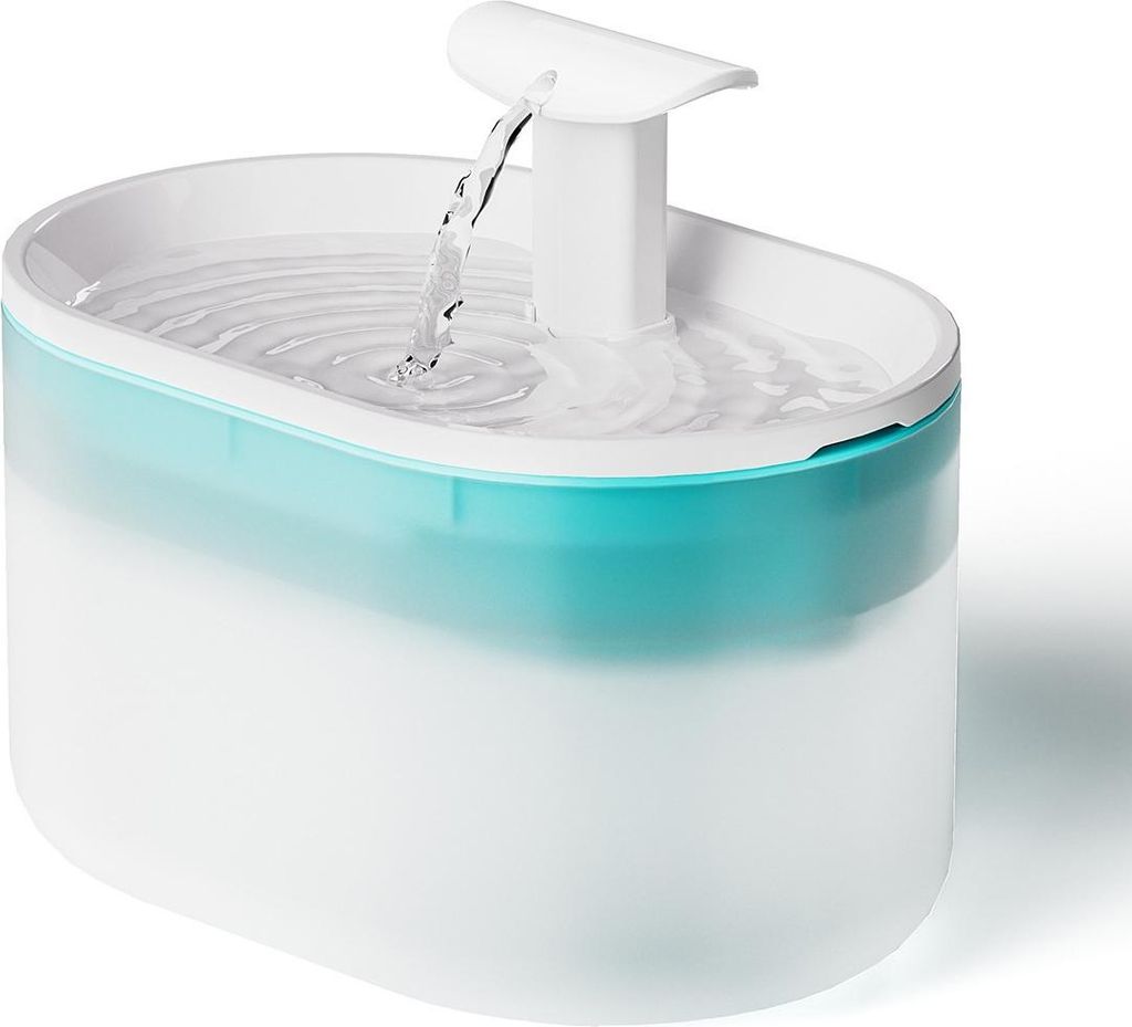 Ultraleiser Katzentrinkbrunnen, 2,1-l-Kapsel-Katzentrinkbrunnen mit, zwei Wasserflussmodi, BPA-freier Katzenwasserspender, sichtbarer Wasserstand