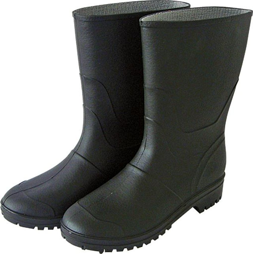 Gummistiefel halbhoch schwarz
