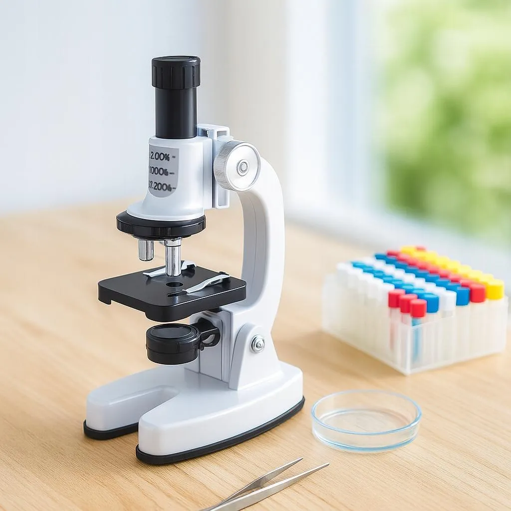 Microscope Éducatif 1200X : Éloignez vos Enfants des Écrans avec LED
