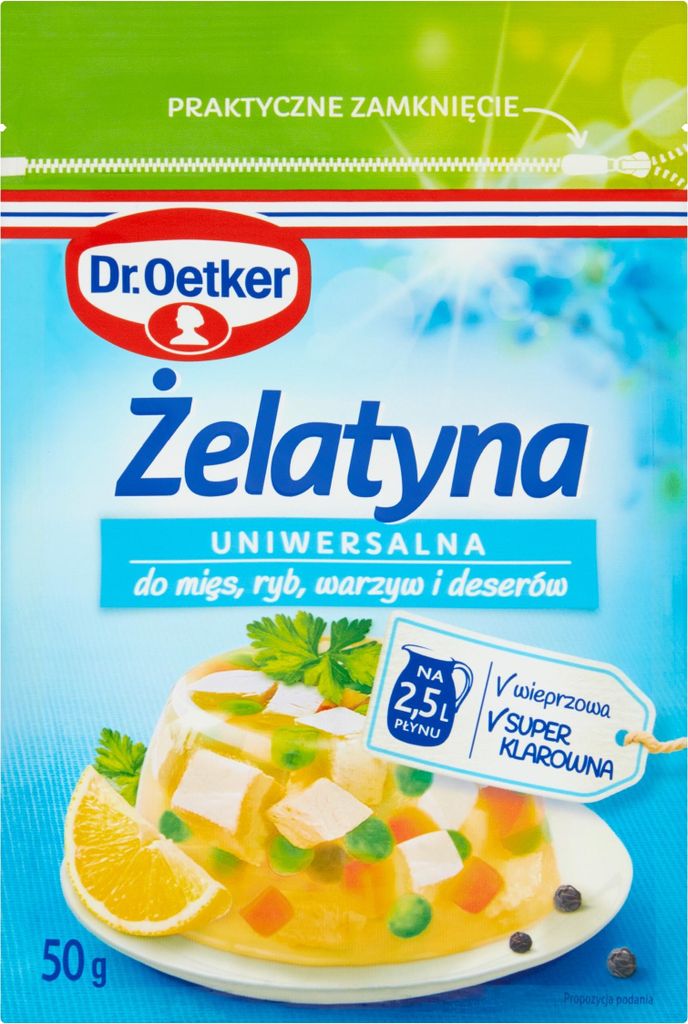 Dr. Oetker Żelatyna spożywcza 50 g Zdjęcie produktu 