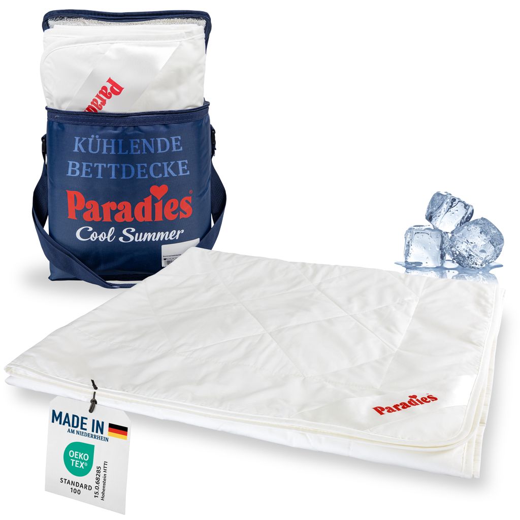 PARADIES kühlende Sommerdecke "Cool Dream Bio" in 135x200, leichte Bettdecke für den Sommer