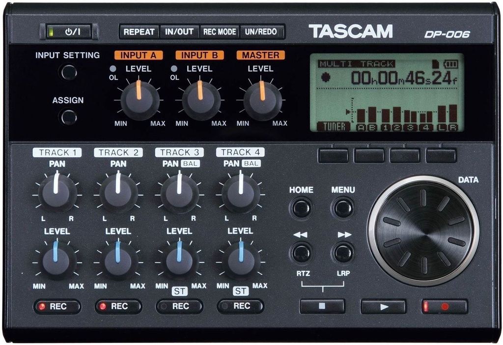 Tascam DP-006, 10000 ohm, 81 dB, 0,05%, 20 - 20000 Hz, Obrázek produktu 