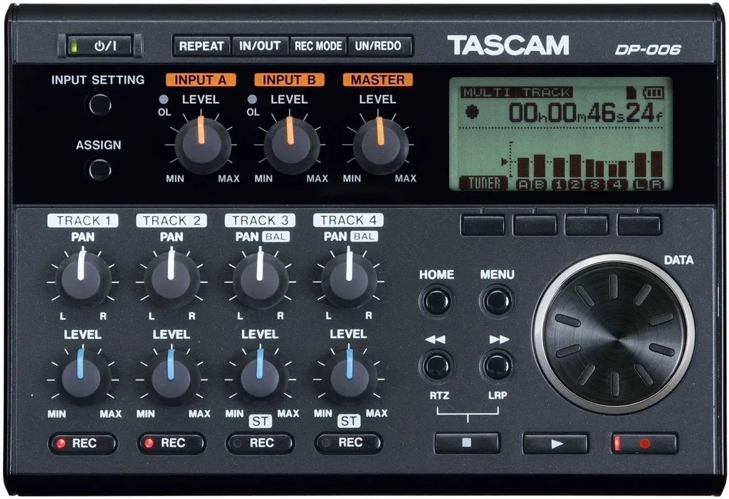 Tascam DP-006 Digital POCKETSTUDIO avec Microphones Condensateurs Stéréo