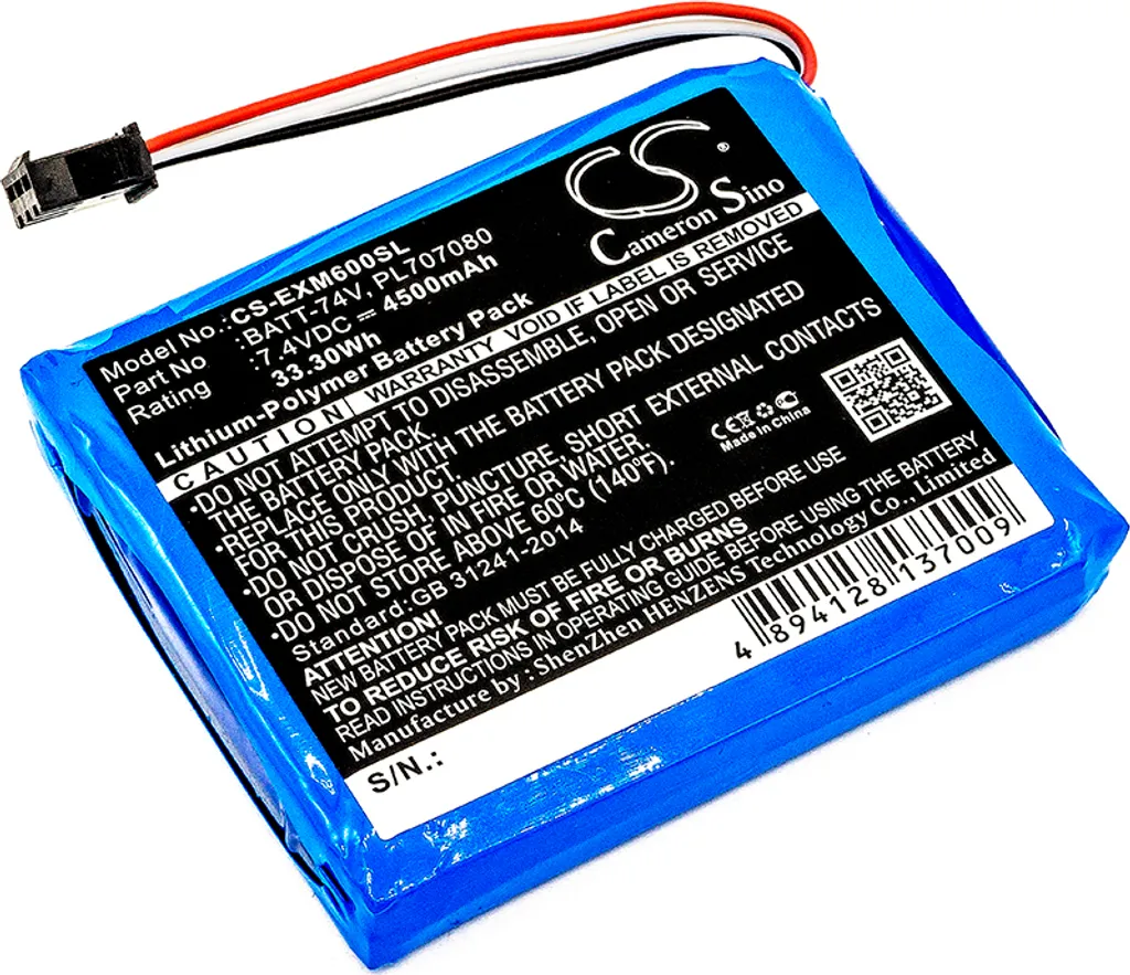 Batterie Techtek compatible Extech MS6000 et MS6100 BATT-74V Lithium