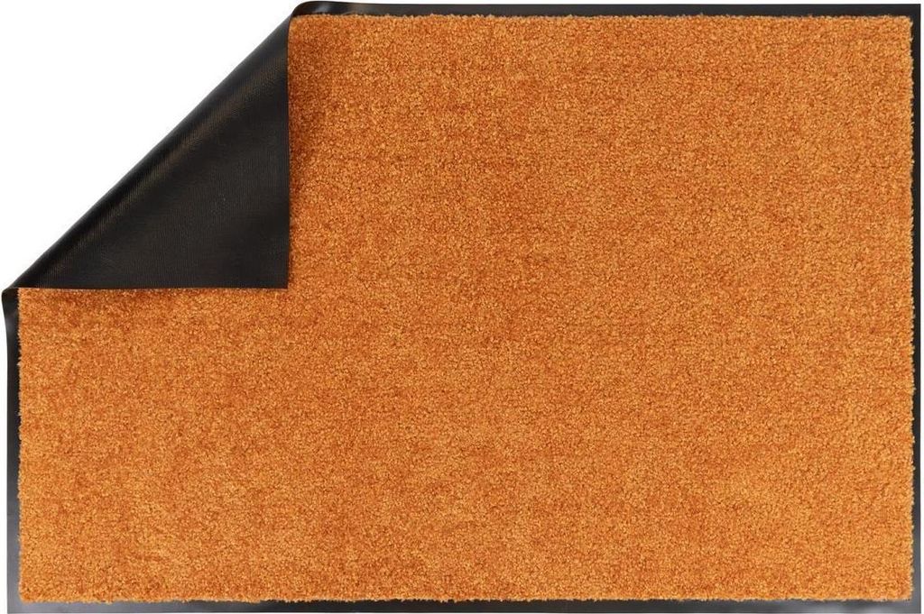 Primaflor Schmutzfangmatte CLEAN Orange 40x60cm - 13 Farben & 6 Größen - Strapazierfähige Türmatte, Rutschfester Türvorleger, Sauberlaufmatte