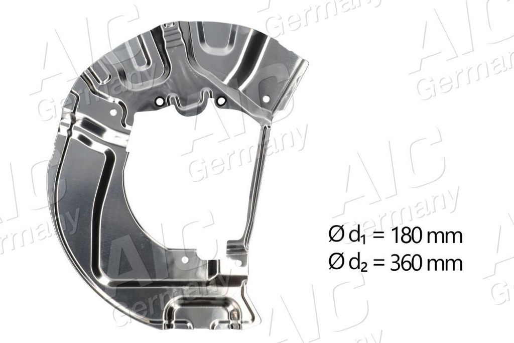 AIC Spritzblech Bremsscheibe für BMW 5 Limousine (E60) Vorne Rechts 55503 Ankerblech