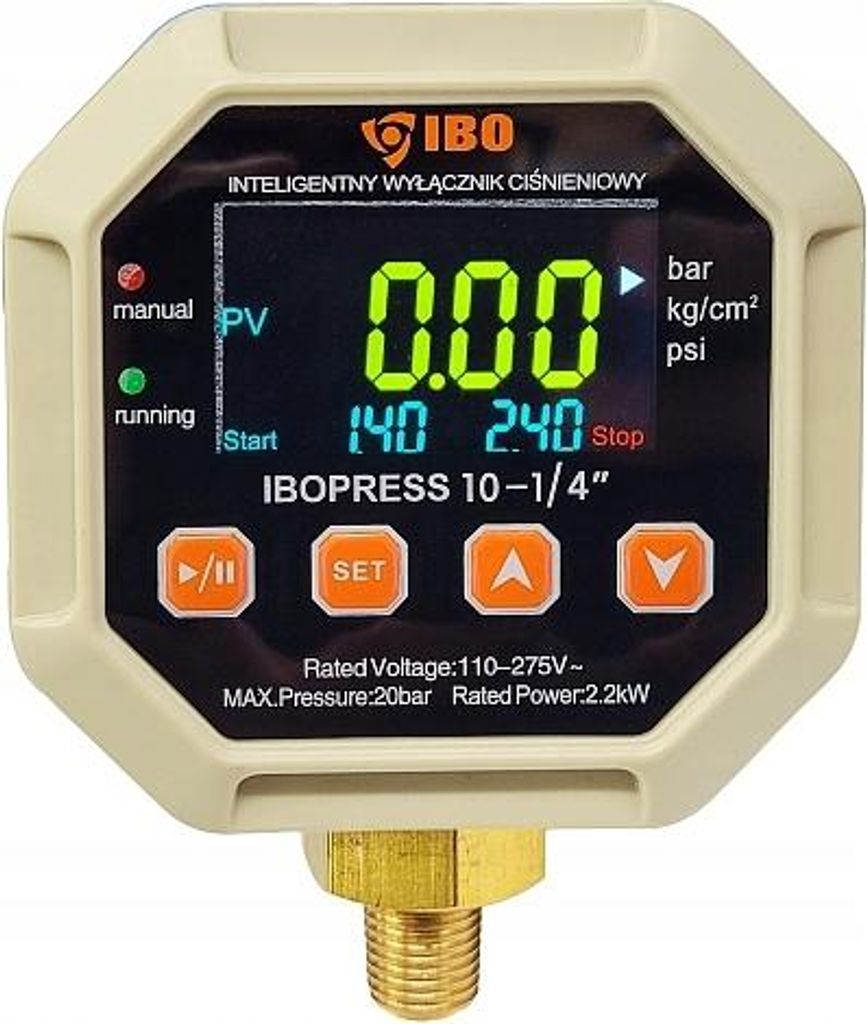 IBO | Elektronischer Druckschalter IBOPRESS 10 - 1/4 Zoll - Schutz vor Trockenlauf - Automatischer Restart
