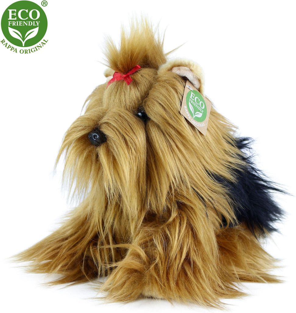 Sitzender Plüschhund, Yorkshire Terrier, 23 cm, Produktbild 