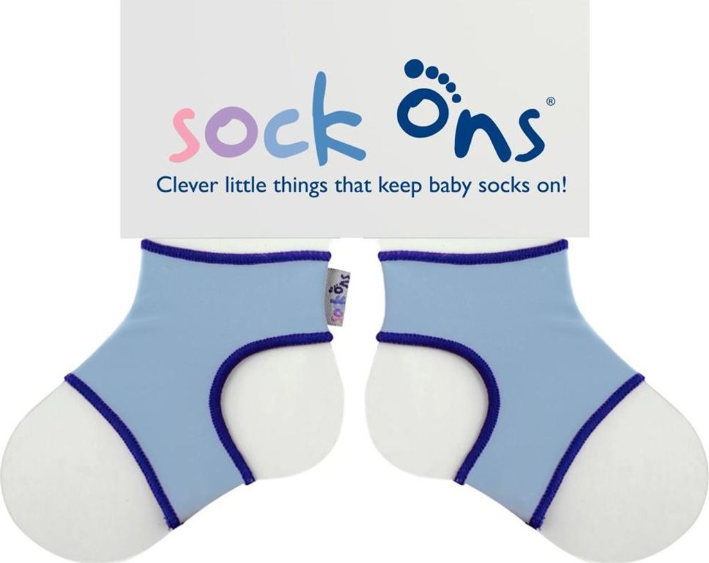 KIKKO SOCK ONS Držák ponožek Classic, modrá (6-12m) Obrázek produktu 