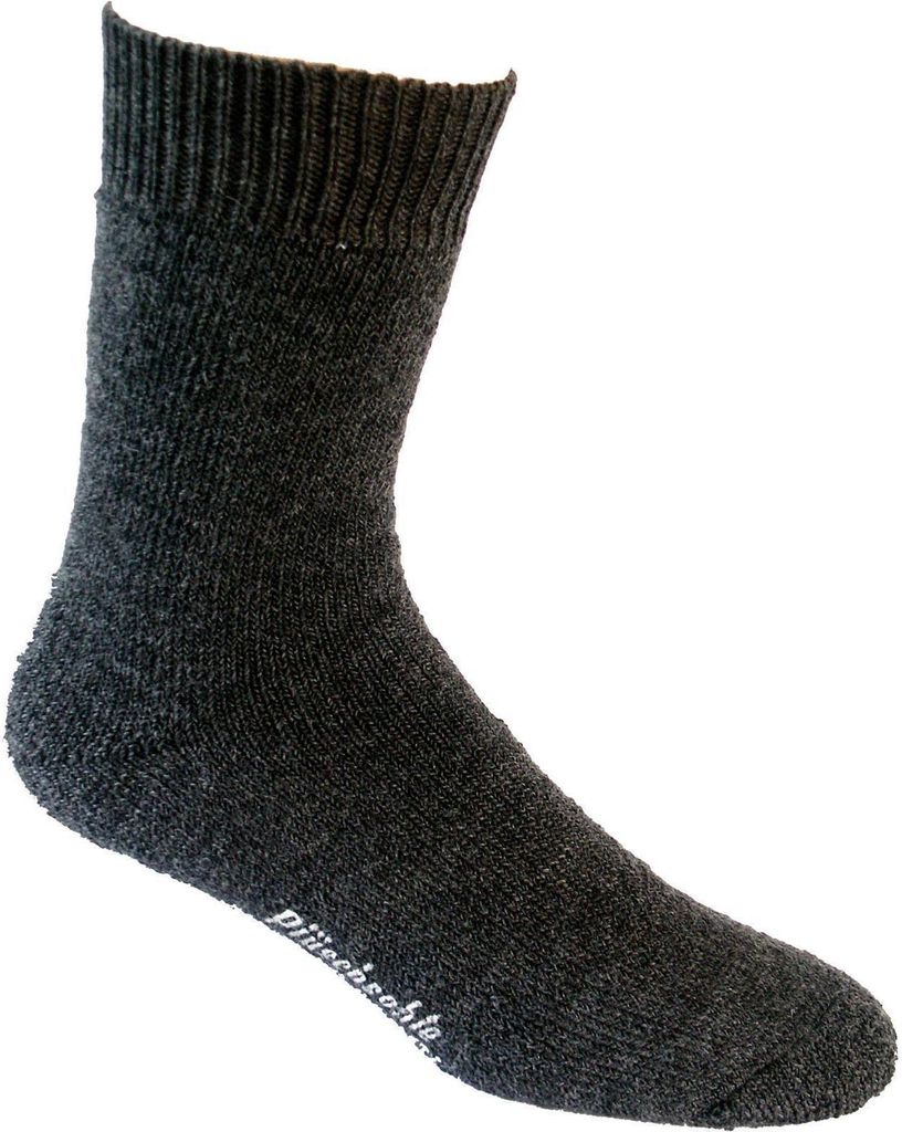 Nordpol Socken grau Vollplüsch 70%W/30%P Gr. 42-44