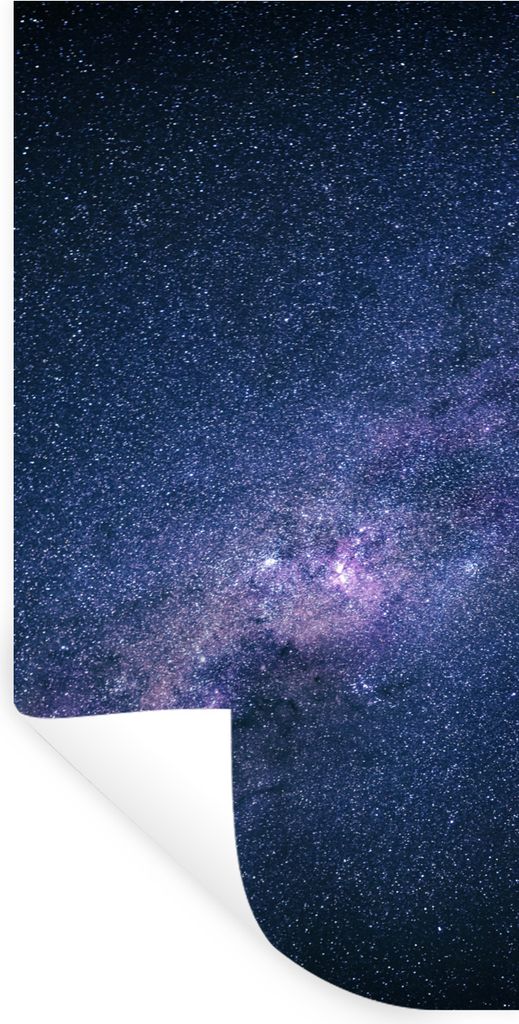 MuchoWow Wandtattoo Wandsticker Wandaufkleber Galaxie - Sterne - Weltraum - Jungen - Mädchen - Kinder 60x120 cm Selbstklebend und Repositionierb...