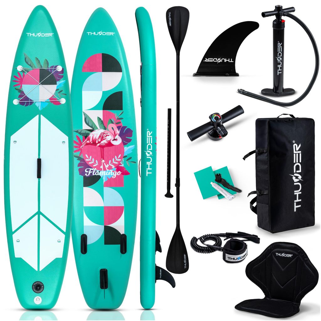 Thunder Flami 320 Stand Up Paddle Board 320 x 75 x 15 cm Mint Rosa 150 kg