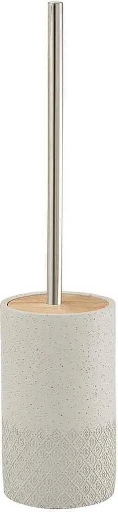 Portascopino WC Anemone in Cemento Grigio | Robusto e Antiribaltamento