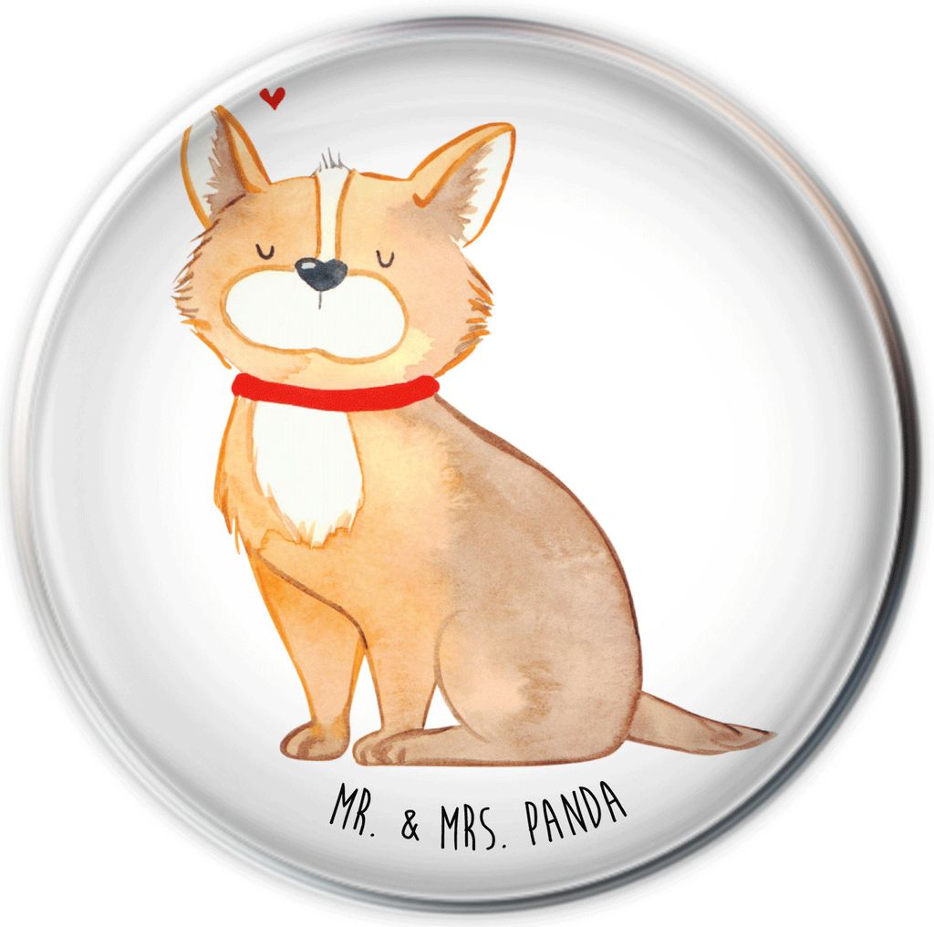 Mr. & Mrs. Panda Waschbecken Stöpsel Hund Glück - Weiß - Geschenk, waschbeckenstöpsel, Herz, Spruch, Liebe, Abflussstopfen, Abfluss Verschluss,...