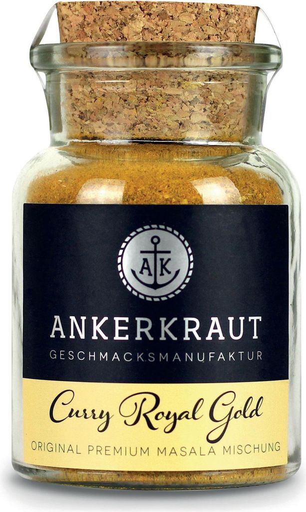 Curry Royal Gold, 80g im Korkenglas