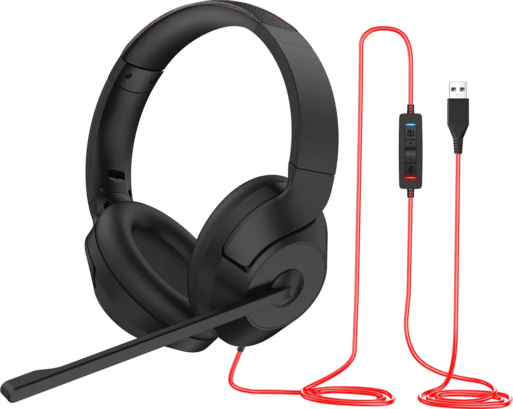 Cuffie USB per Aziende - Doppio Microfono ENC Microsoft Teams