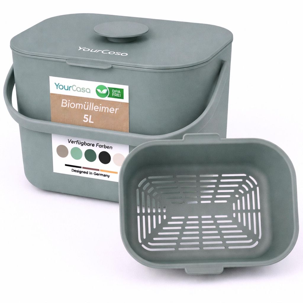 YourCasa Biomülleimer Küche 5L - Komposteimer für Produktbild 