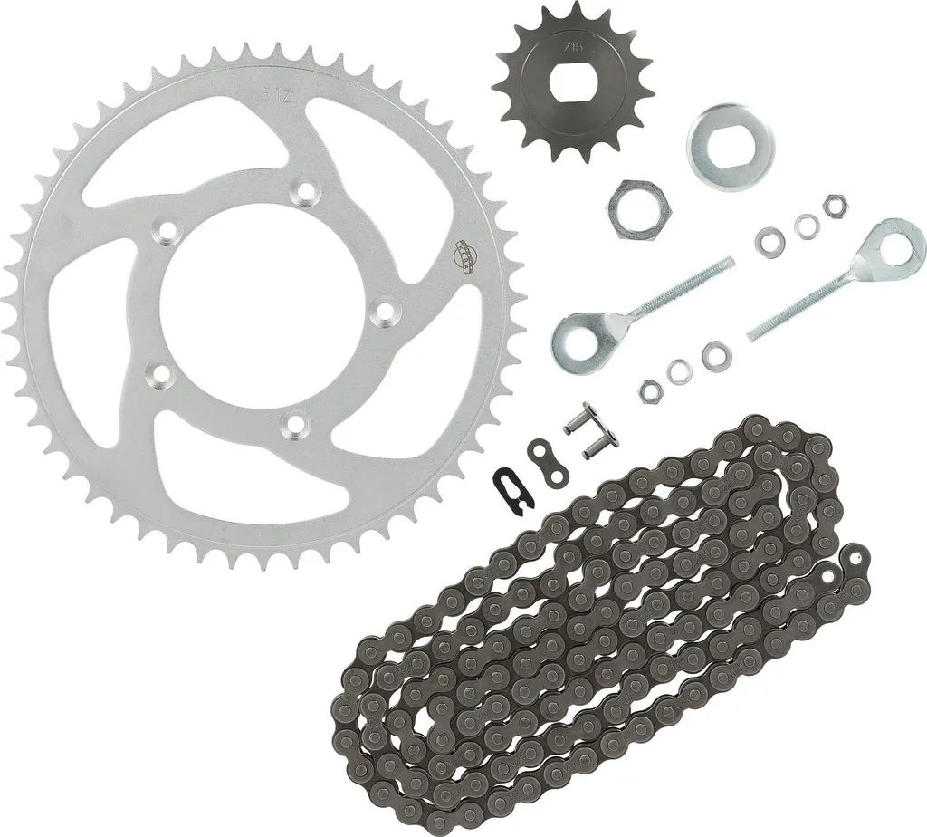 Réparer transmission Simson S53M bridé 25km/h avec ce kit pignon complet