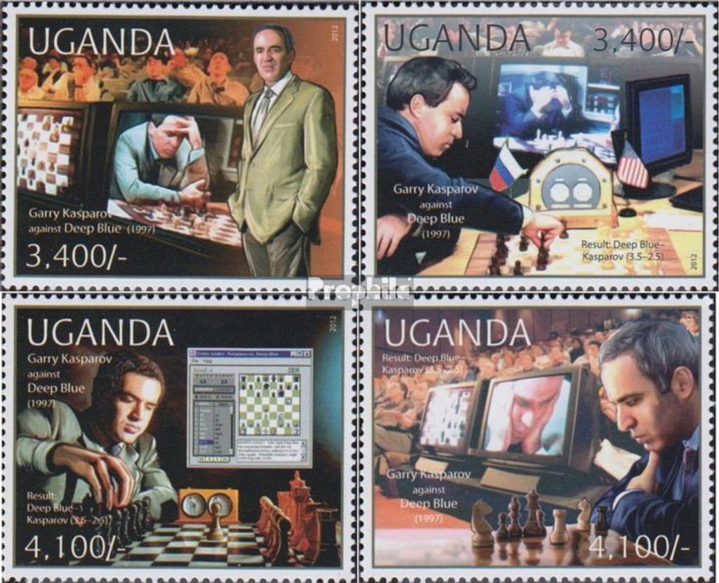 Briefmarken Uganda 2012 Mi 2854-2857 (kompl.Ausg.) Produktbild 