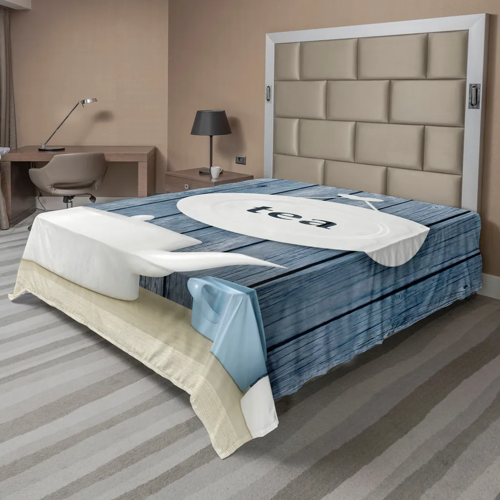 Linge de Lit Rustique pour Décoration de Chambre, Drap Plat 275x260 cm