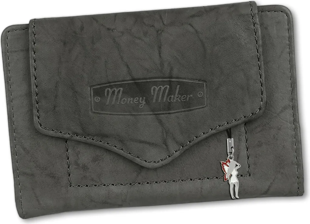 Money Maker Portafoglio Donna Grigio Vera Pelle D2OPJ700K RFID