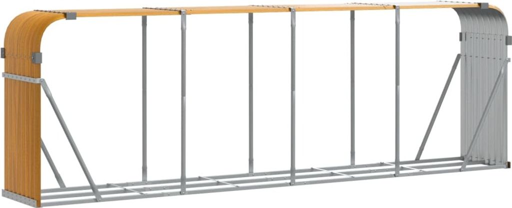 vidaXL Riparo per legna da ardere effetto legno 300x45x100 Immagine del prodotto 