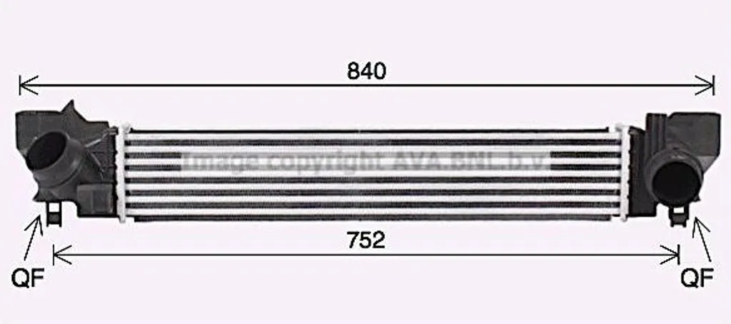 Pièce de Refroidissement Turbo Mini AVA BW4578 pour Entretien Moteur