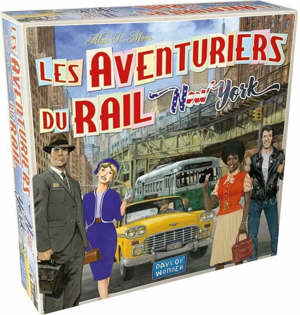 Jeu de société de stratégie Les Aventuriers du Rail New York pour famille