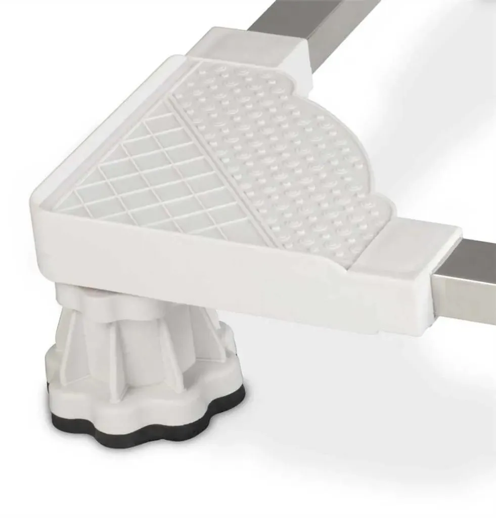 Support universel extensible pour réfrigérateur et lave-linge blanc - 4