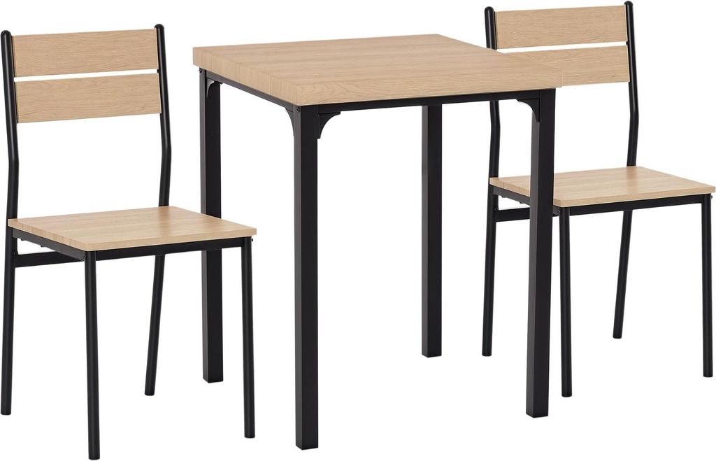 Zestaw obiadowy HOMCOM 3-częściowy stół jadalny z 2 Zdjęcie produktu 
