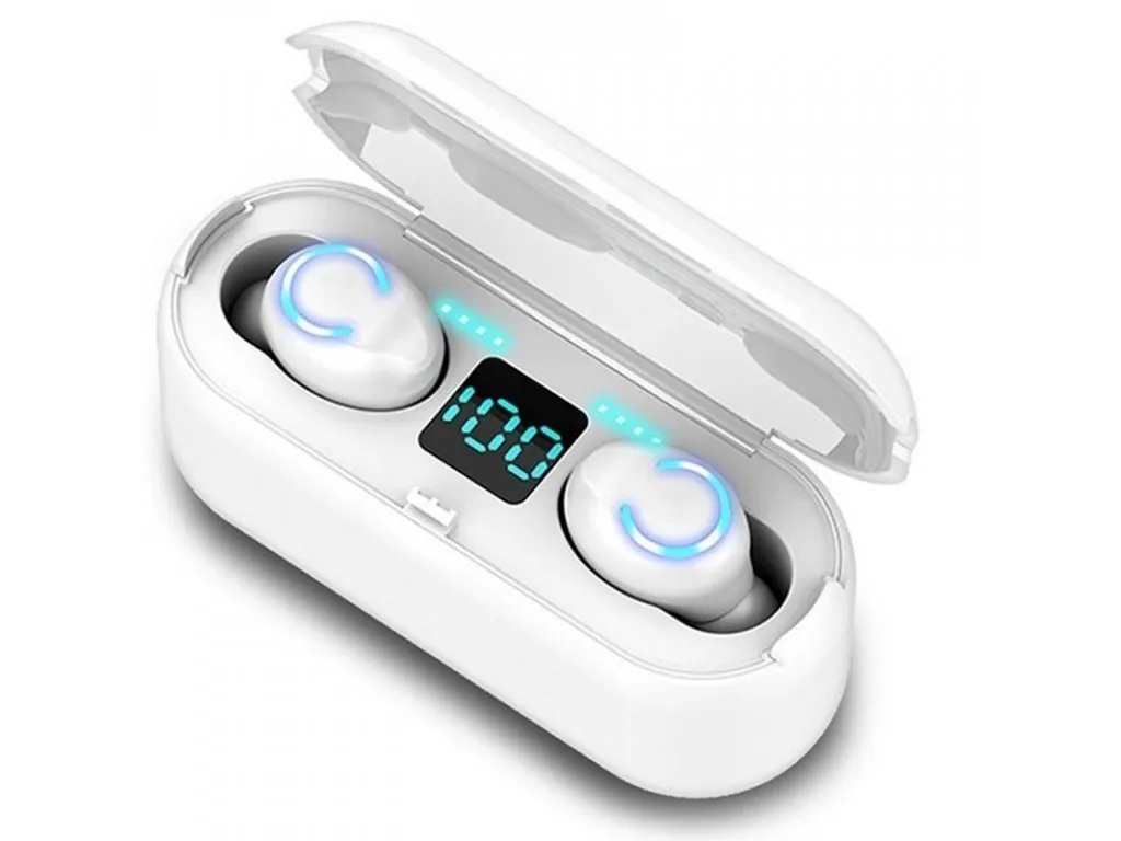 Cuffie Bluetooth TWS F9-5C - bianco - 13