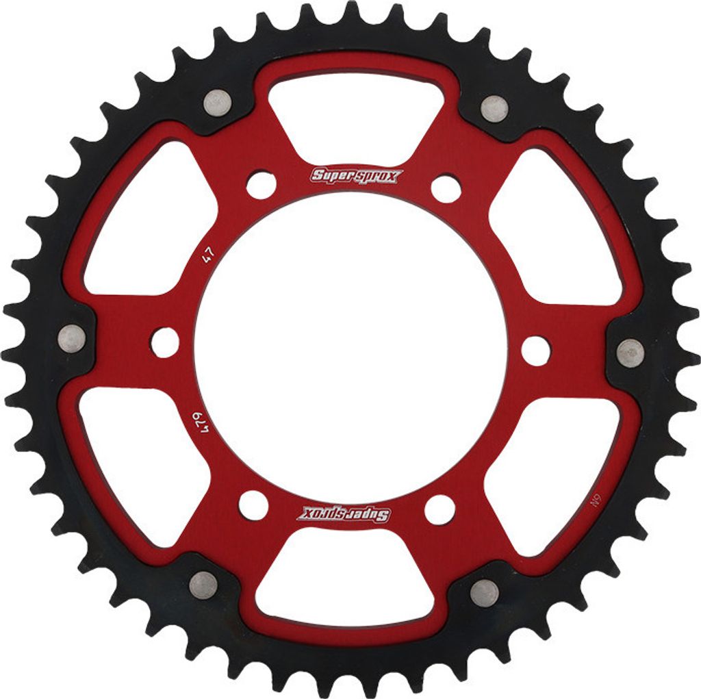Stealth-Kettenrad Supersprox 530 - 47Z (rot) RST-479:47-RED|ID 110,0 LK 130,0 6-Loch